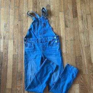 Classic Blue Overalls with Straight Legs